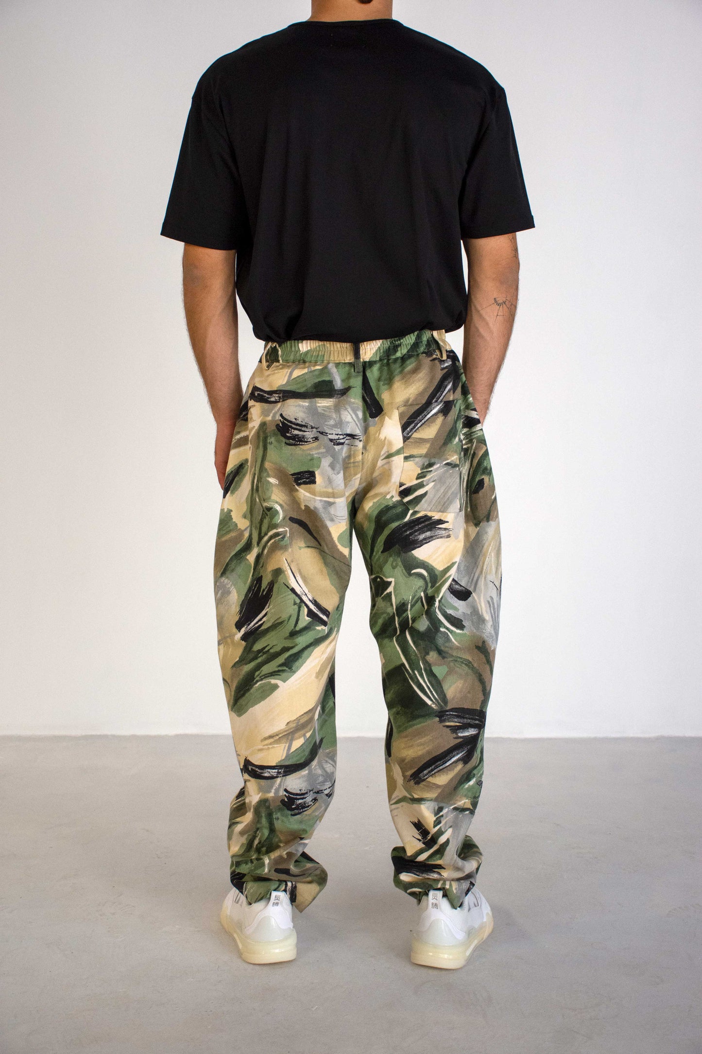 PRINTED CUSTOMIZED COTTON TROUSERS