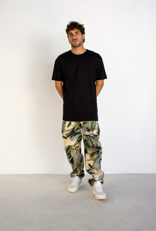 PRINTED CUSTOMIZED COTTON TROUSERS