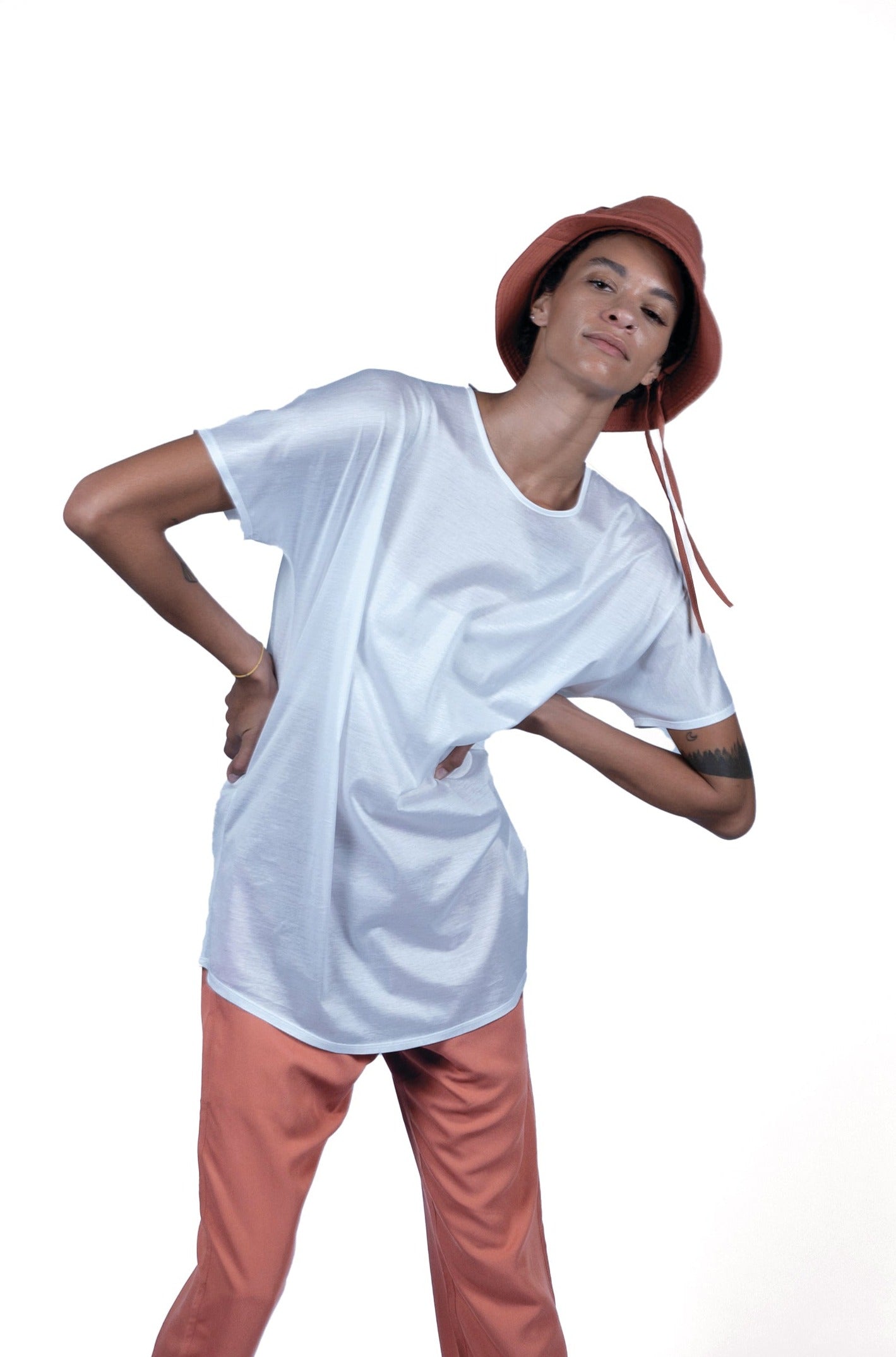 WHITE T-SHIRT | MERCERIZED COTTON