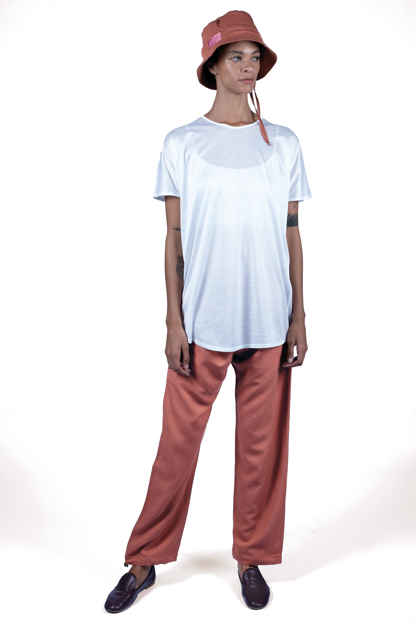 WHITE T-SHIRT | MERCERIZED COTTON