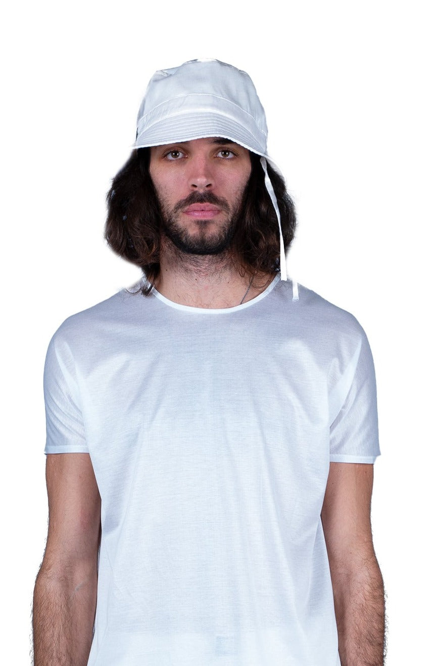 BUCKET HAT | IVORY TAFFETA SILK