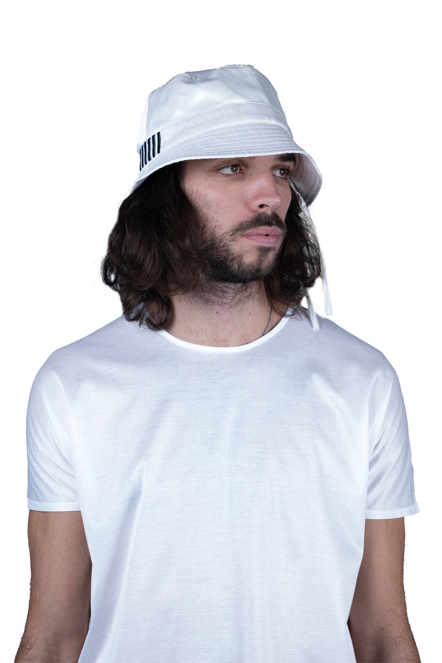BUCKET HAT | IVORY TAFFETA SILK