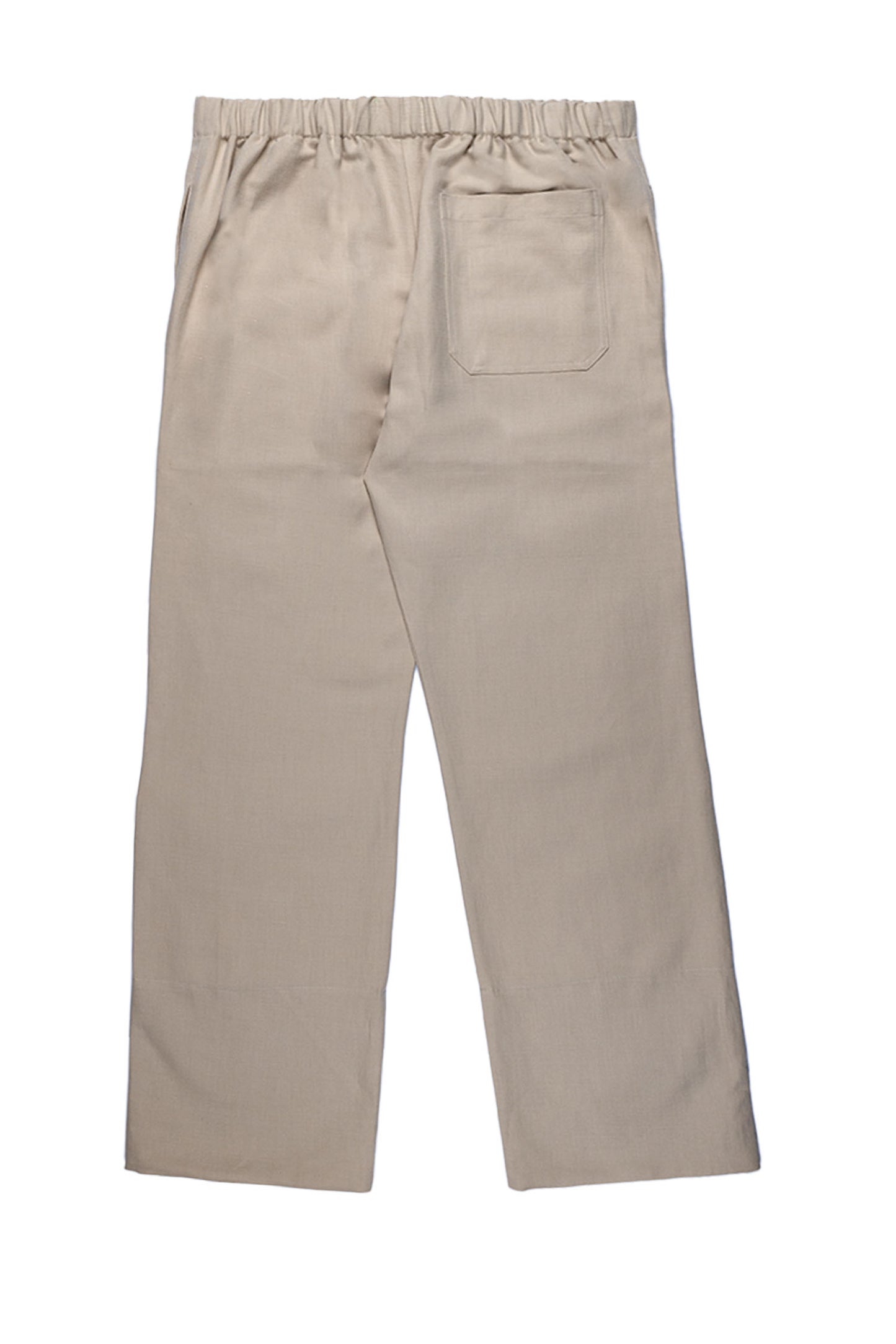BEIGE HEAVY IRISH LINEN PANTS | ADJUSTABLE | CUSTOMIZED REVERSIBLE HEMS