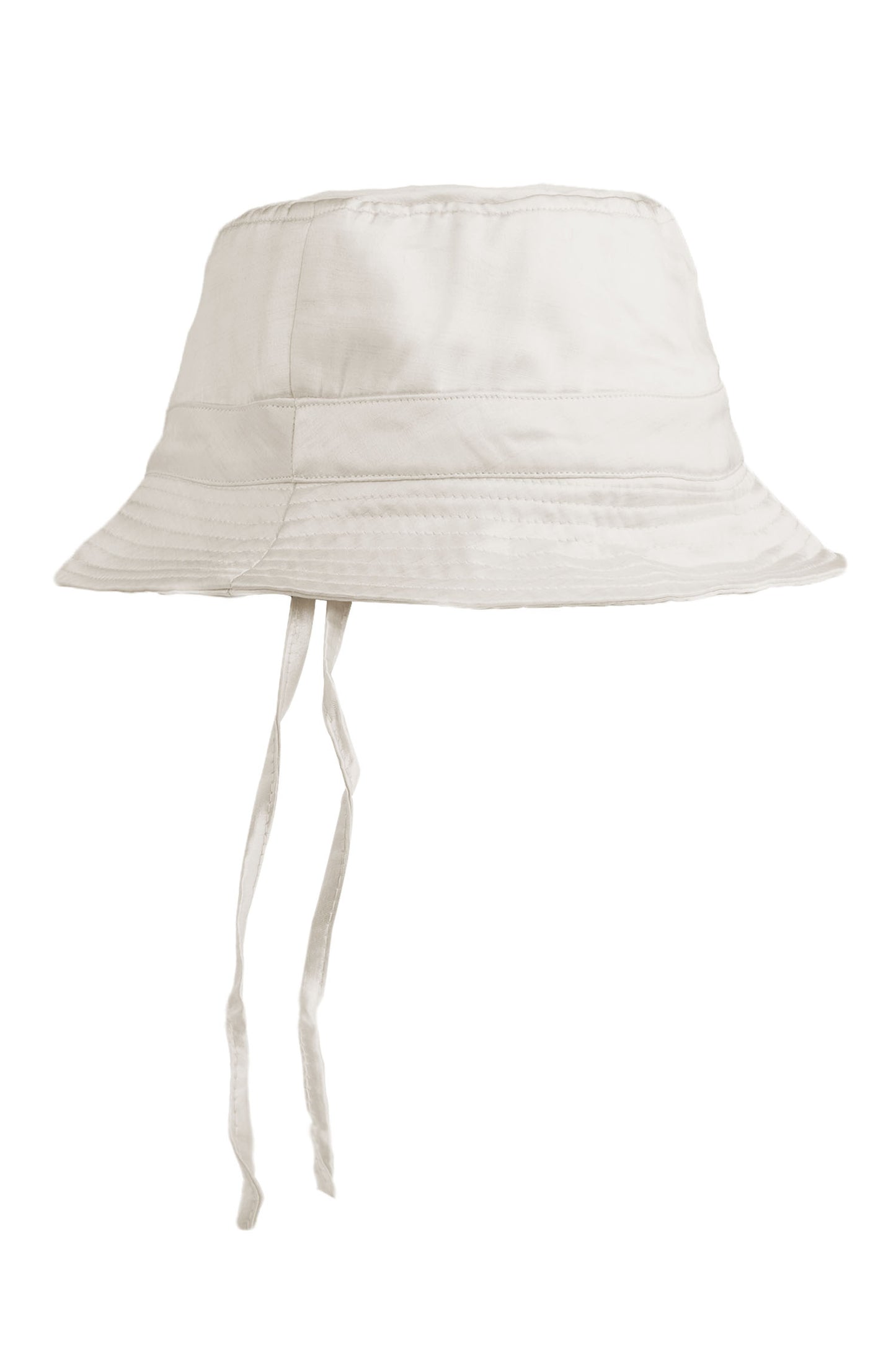 BUCKET HAT | IVORY TAFFETA SILK