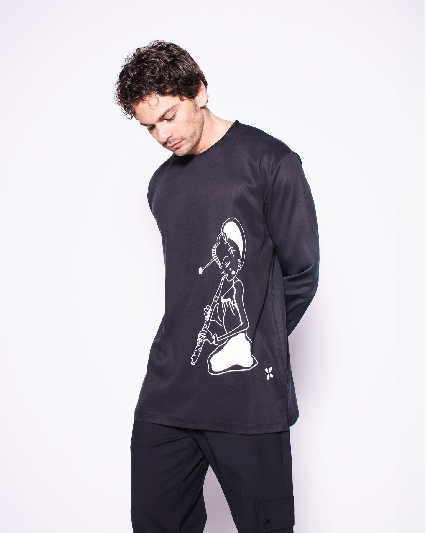 FLS X AB CHROMOSOME ARTWORK LONG SLEEVE JERSEY COTTON T-SHIRT