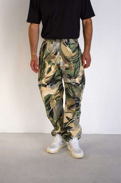 PRINTED CUSTOMIZED COTTON TROUSERS