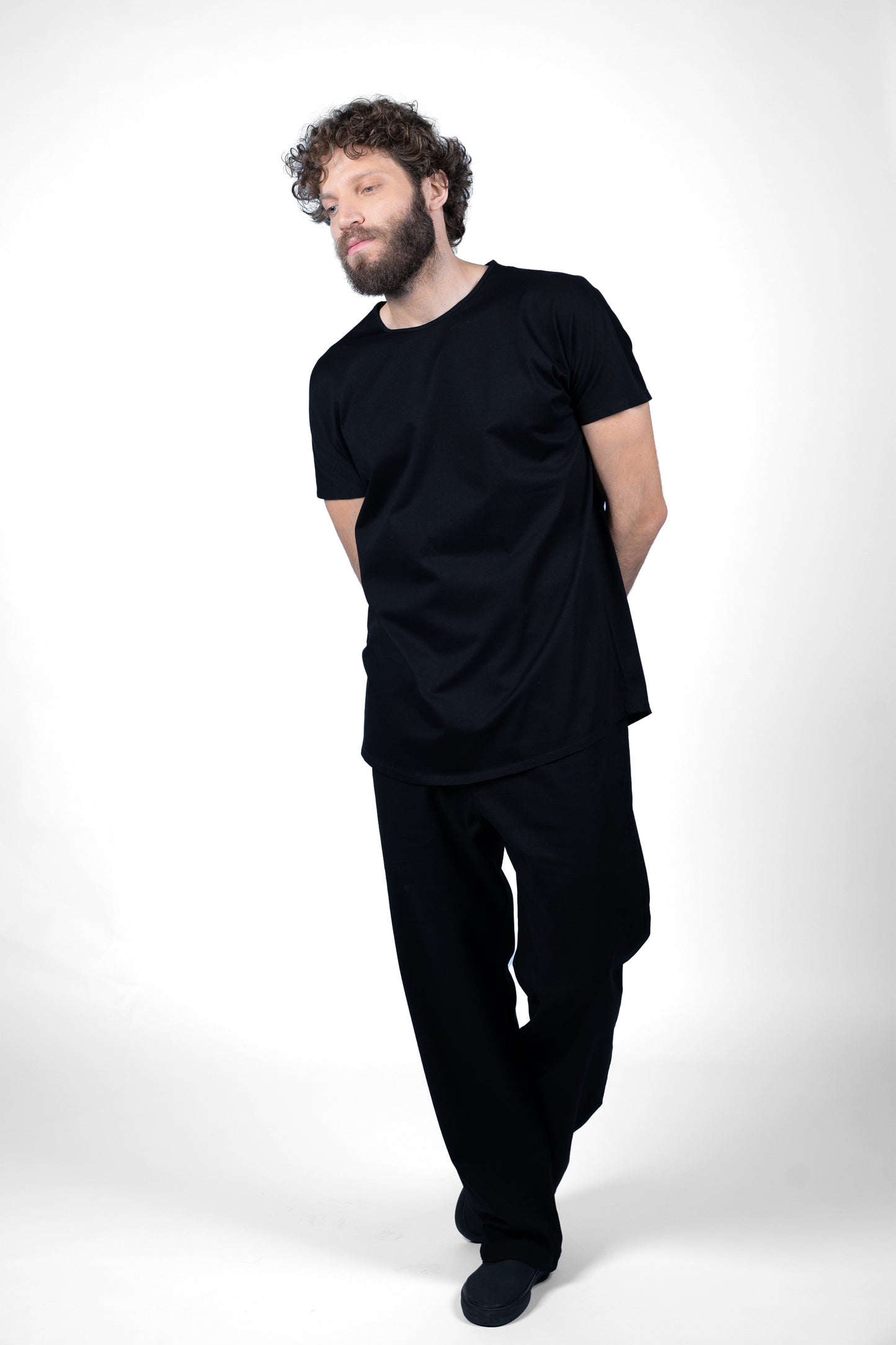 BLACK LINEN PANTS | ADJUSTABLE | CUSTOMIZED REVERSIBLE HEMS
