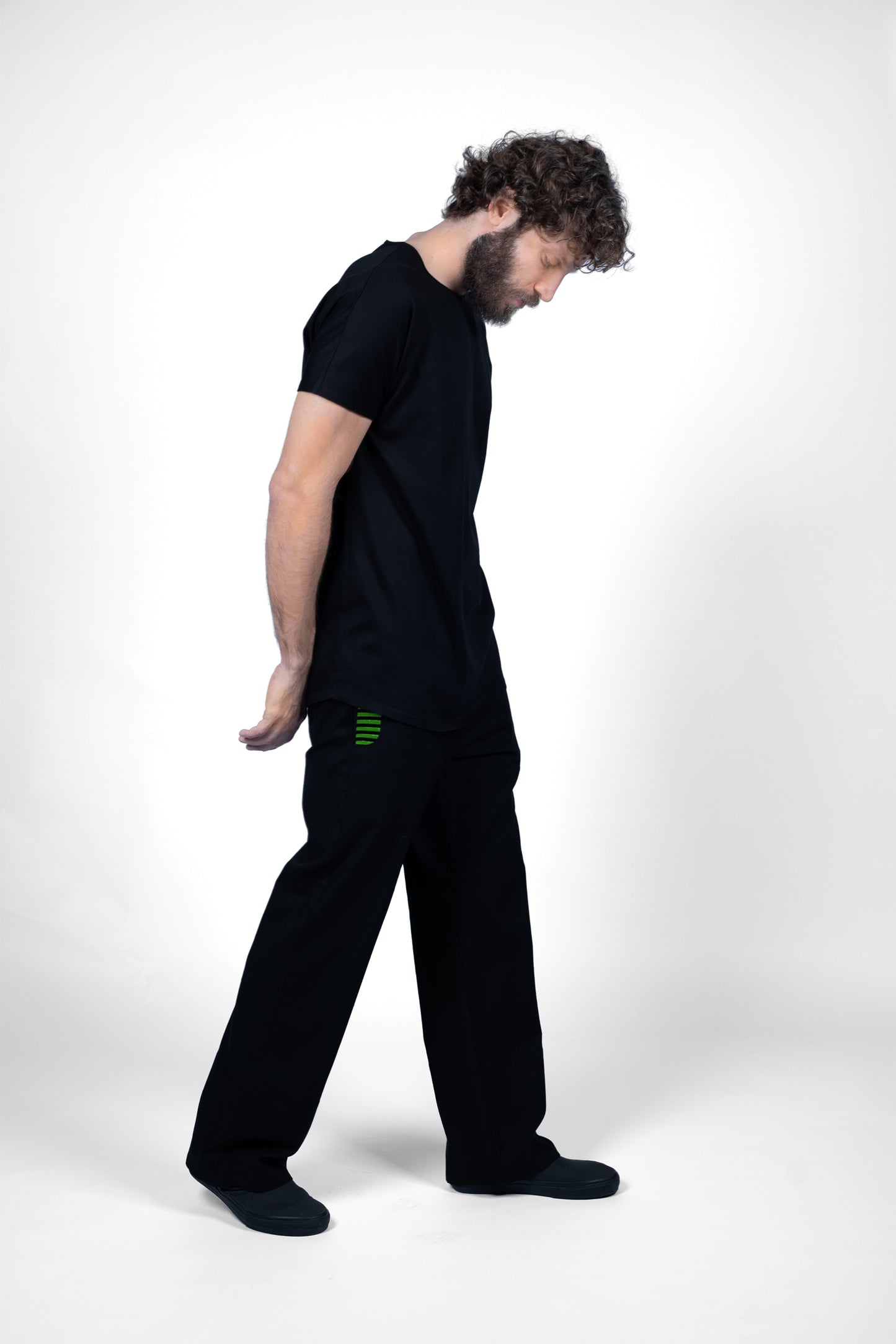 BLACK LINEN PANTS | ADJUSTABLE | CUSTOMIZED REVERSIBLE HEMS