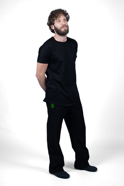 BLACK LINEN PANTS | ADJUSTABLE | CUSTOMIZED REVERSIBLE HEMS