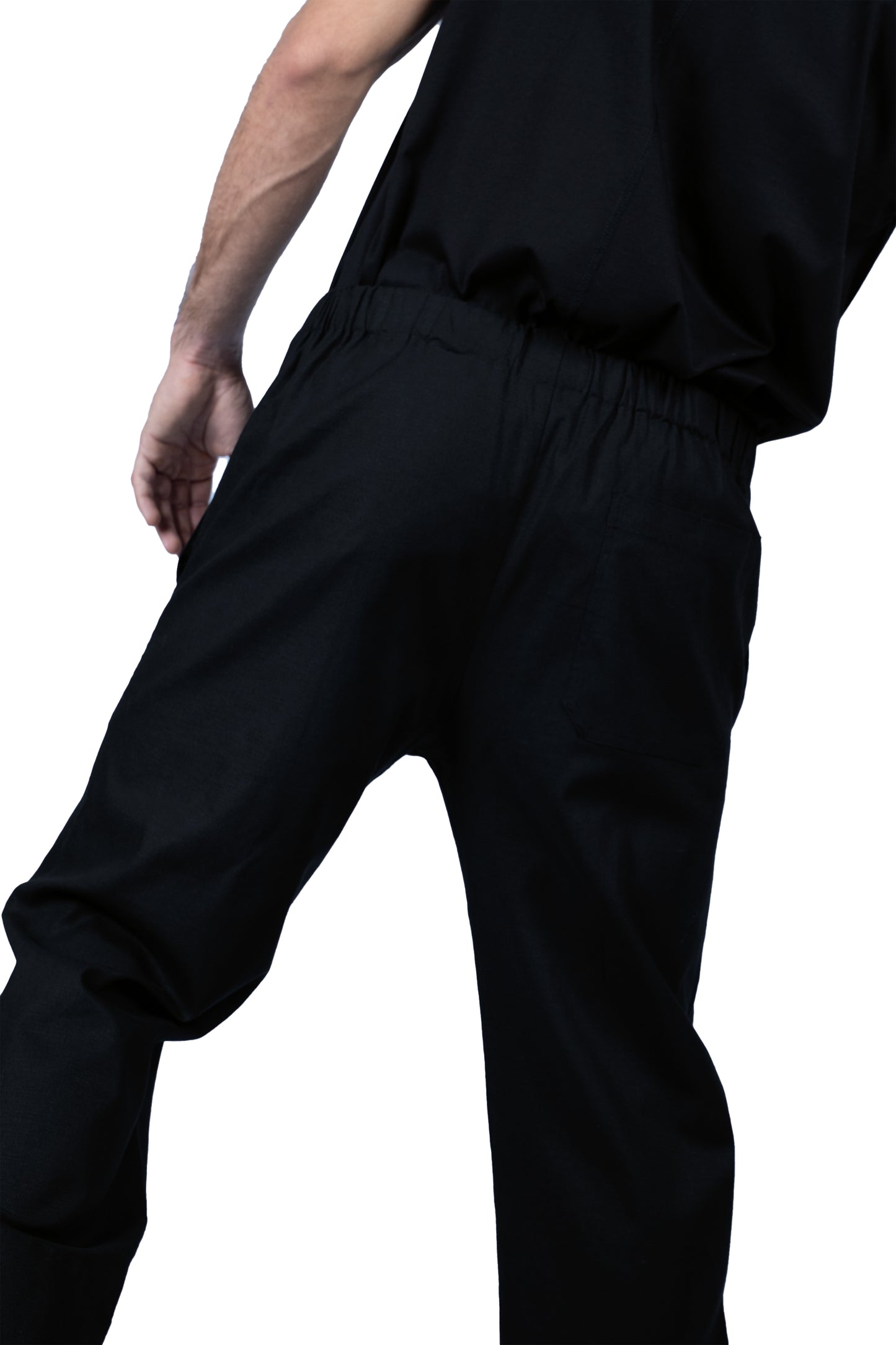 BLACK LINEN PANTS | ADJUSTABLE | CUSTOMIZED REVERSIBLE HEMS