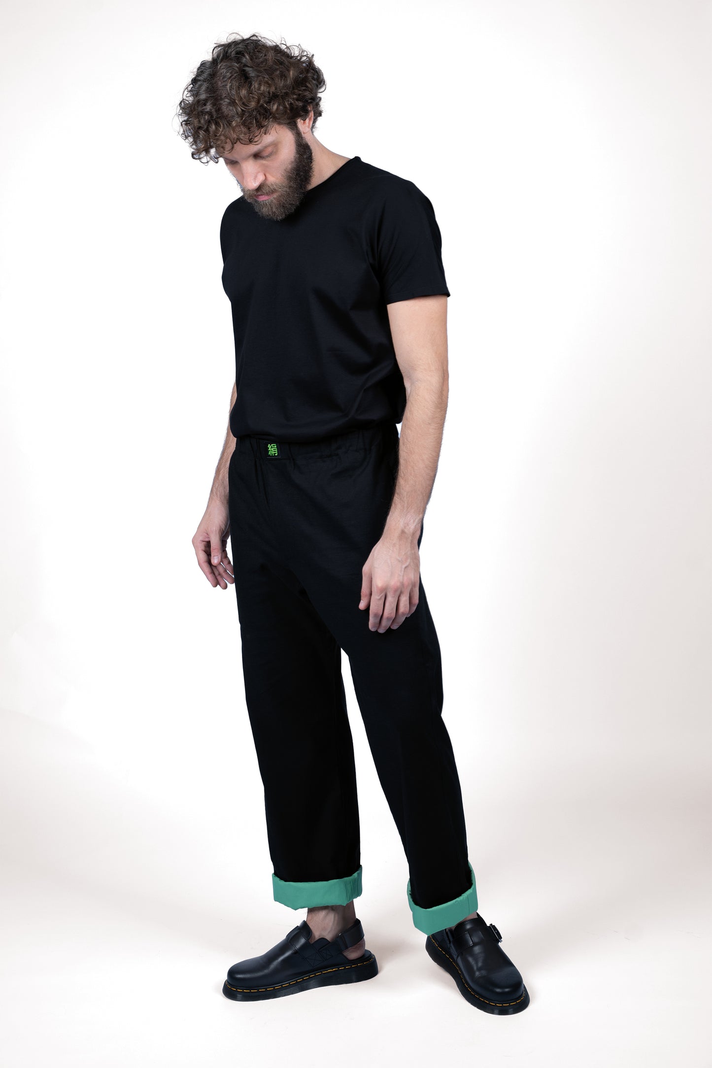 BLACK LINEN PANTS | ADJUSTABLE | CUSTOMIZED REVERSIBLE HEMS
