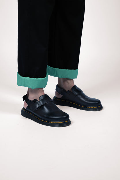 BLACK LINEN PANTS | ADJUSTABLE | CUSTOMIZED REVERSIBLE HEMS