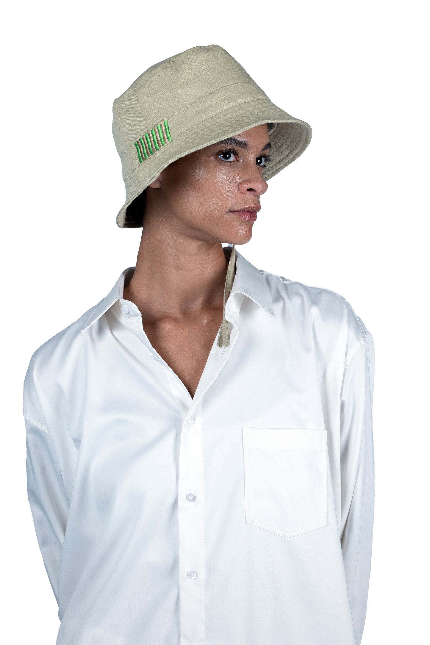 BUCKET HAT | BEIGE IRISH LINEN