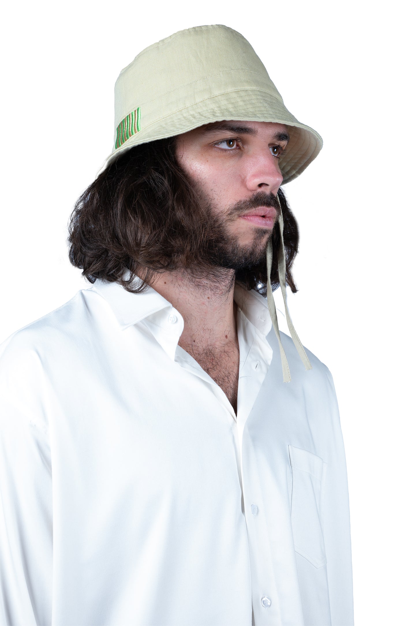 BUCKET HAT | BEIGE IRISH LINEN