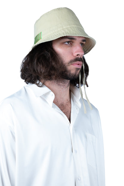 BUCKET HAT | BEIGE IRISH LINEN