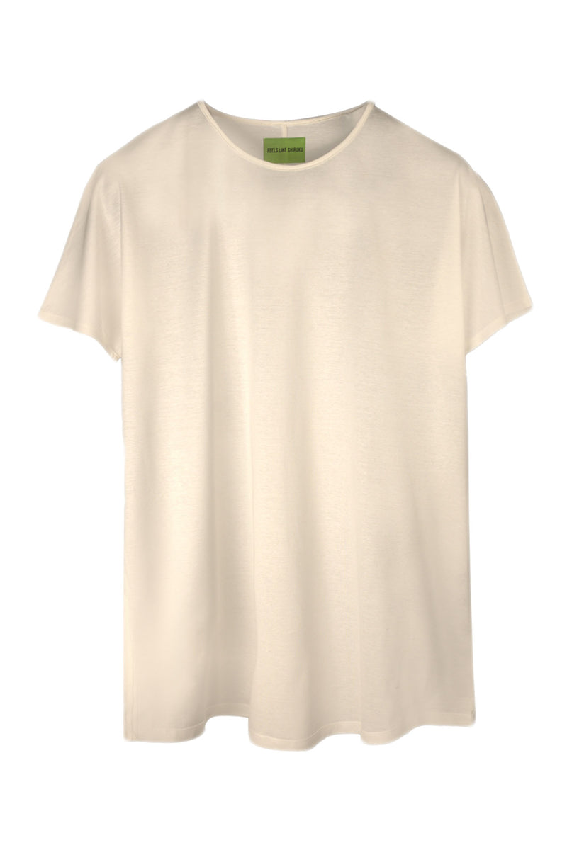 PEARL WHITE T-SHIRT | MERCERIZED COTTON