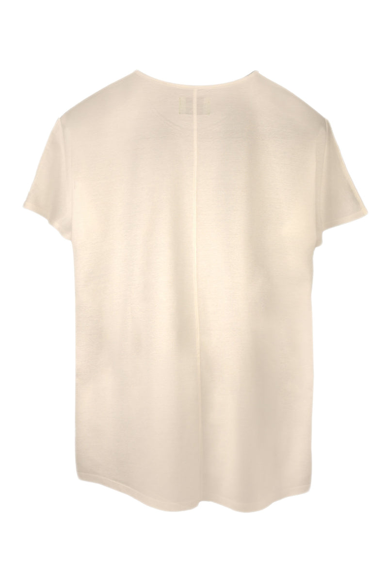 PEARL WHITE T-SHIRT | MERCERIZED COTTON