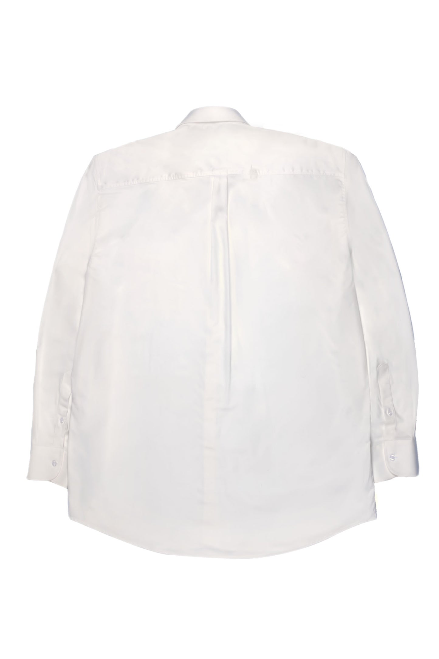 OVERSIZED SILK AND COTTON WHITE BUTTONED SHIRT