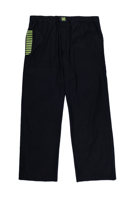 BLACK LINEN PANTS | ADJUSTABLE | CUSTOMIZED REVERSIBLE HEMS