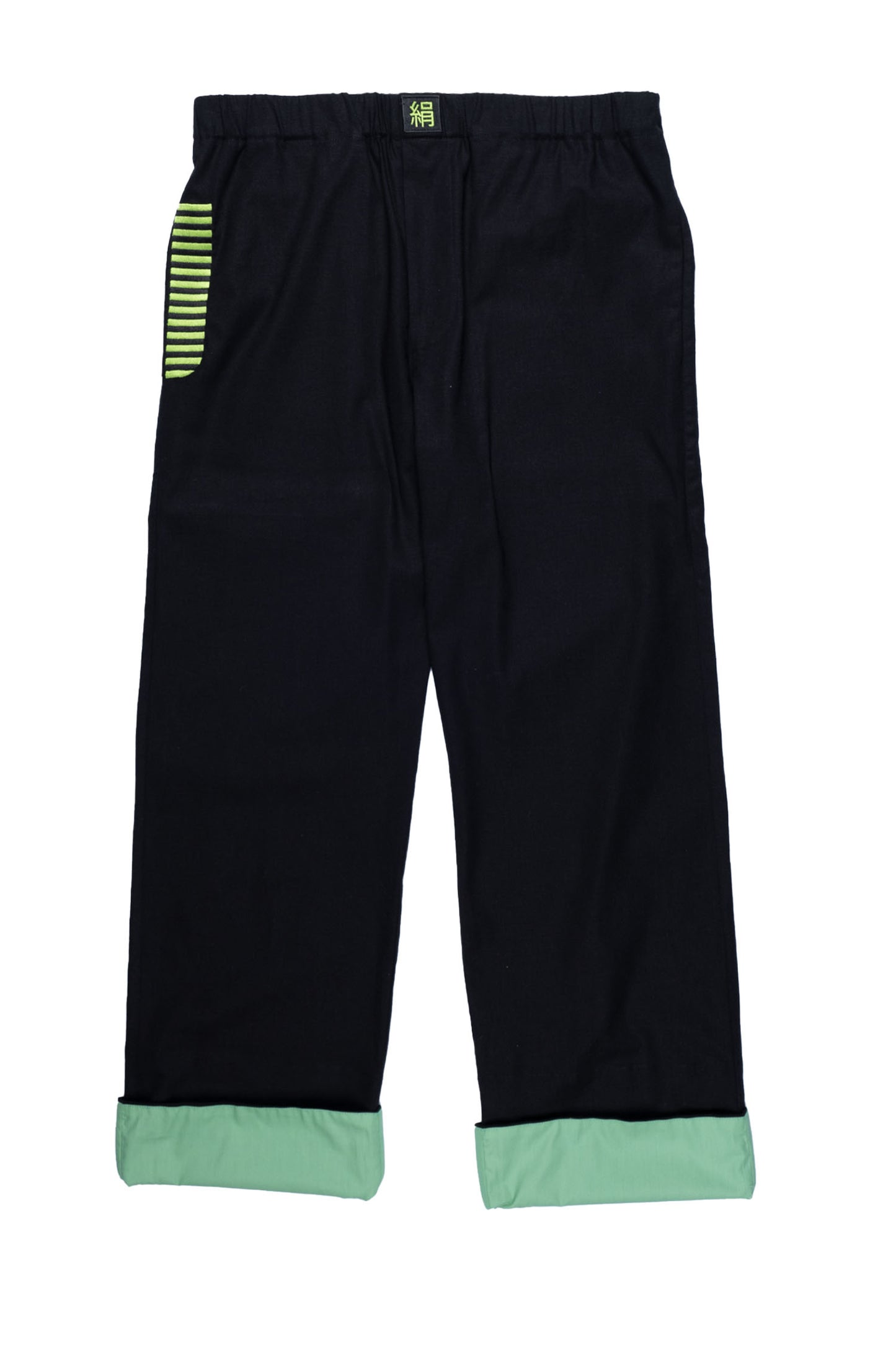 BLACK LINEN PANTS | ADJUSTABLE | CUSTOMIZED REVERSIBLE HEMS