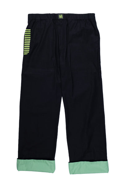 BLACK LINEN PANTS | ADJUSTABLE | CUSTOMIZED REVERSIBLE HEMS