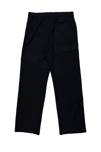 BLACK LINEN PANTS | ADJUSTABLE | CUSTOMIZED REVERSIBLE HEMS
