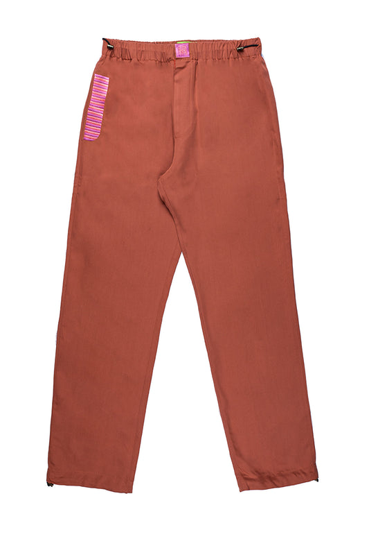 AMETHYST PINK ITALIAN CUPRO TROUSERS | ADJUSTABLE | NATURAL FABRIC