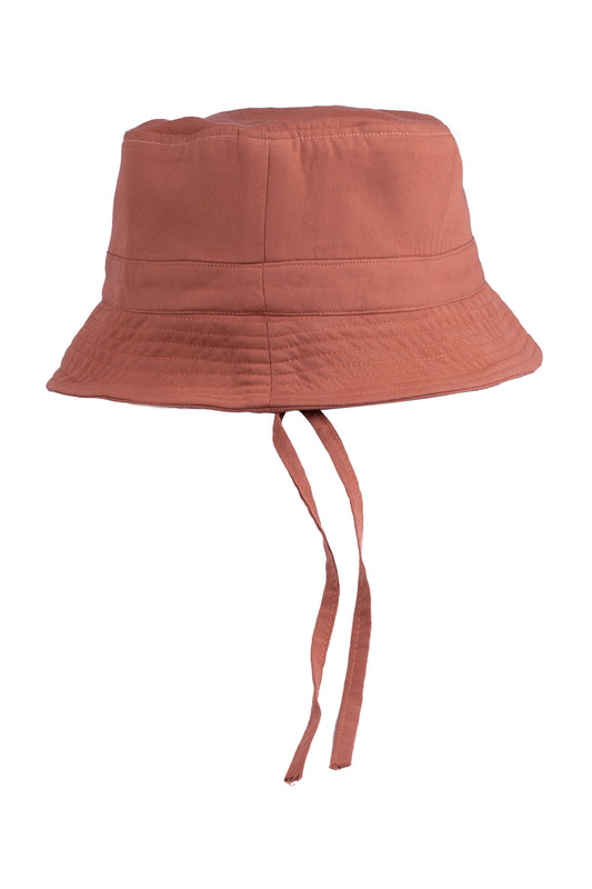 BUCKET HAT | AMETHYST PINK ITALIAN CUPRO | NATURAL FABRIC