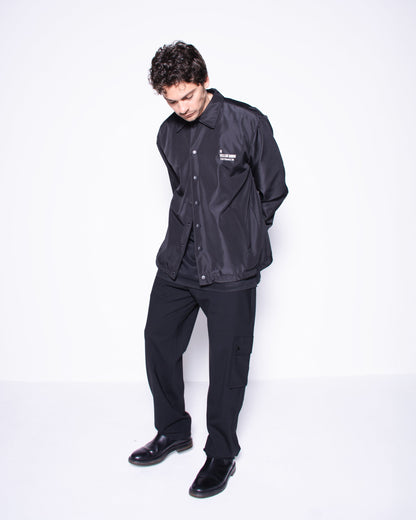 BLACK COACH JACKET X AB CHROMOSOME ARTIST DRAWING