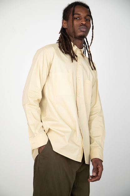 LIGHT BEIGE PAPER MOON COTTON BUTTONED SHIRT
