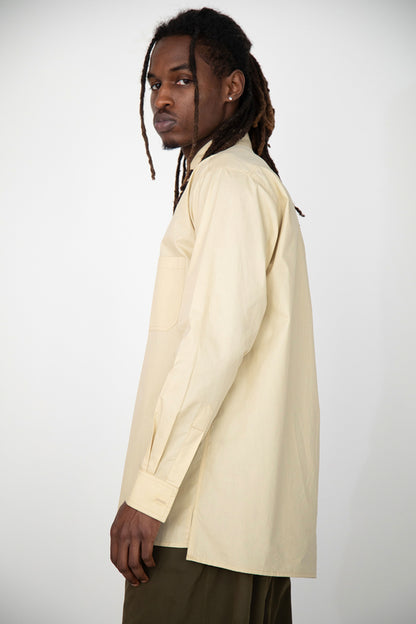 LIGHT BEIGE PAPER MOON COTTON BUTTONED SHIRT