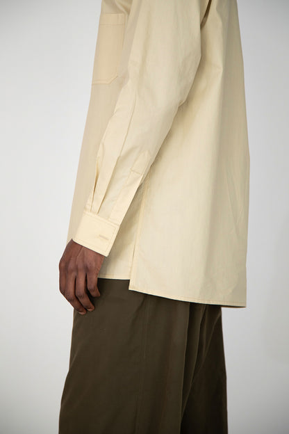 LIGHT BEIGE PAPER MOON COTTON BUTTONED SHIRT