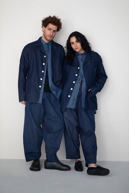 INDIGO DYED ITALIAN DENIM JACKET