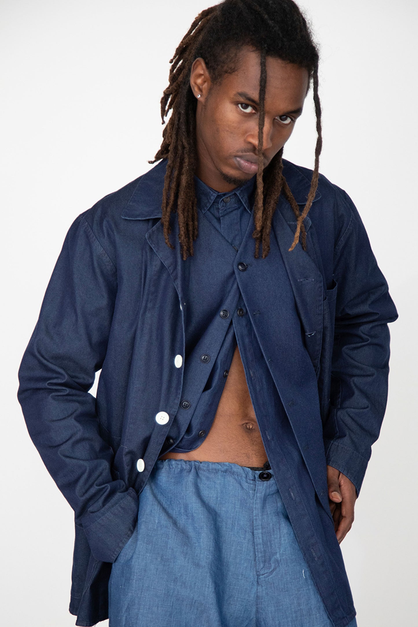 MISSOURI LIGHT DENIM INDIGO DYED SHIRT