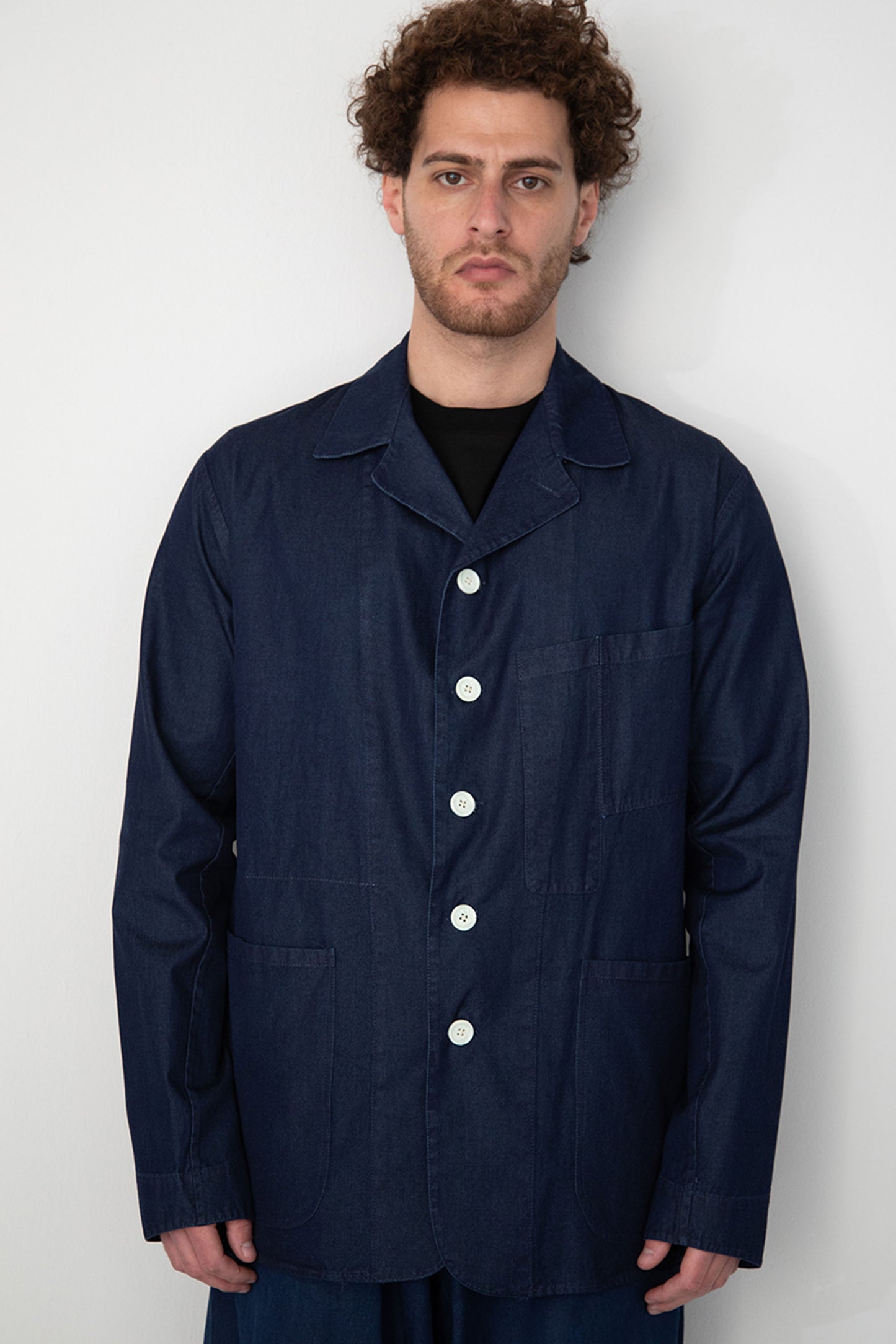 INDIGO DYED ITALIAN DENIM JACKET