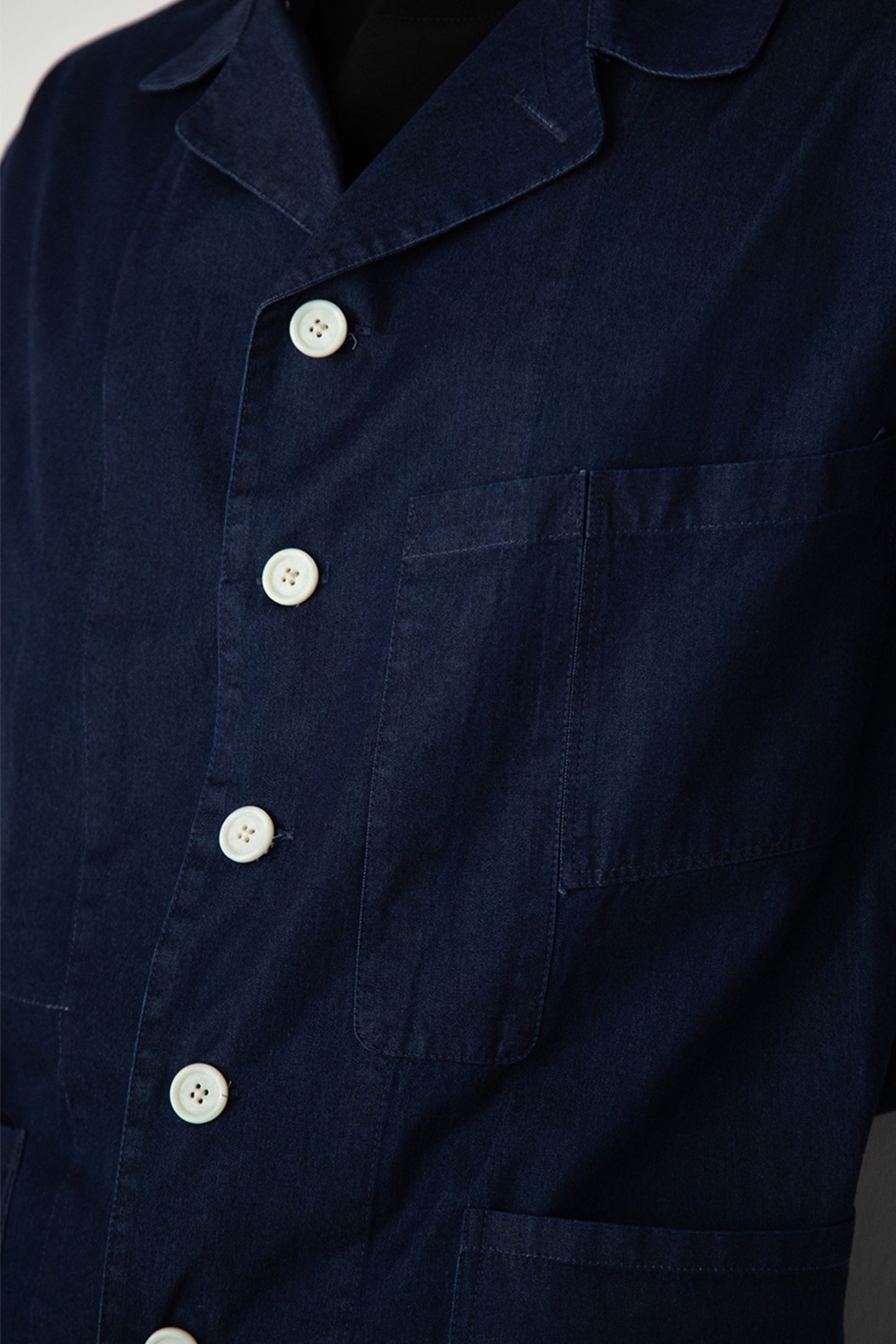 INDIGO DYED ITALIAN DENIM JACKET