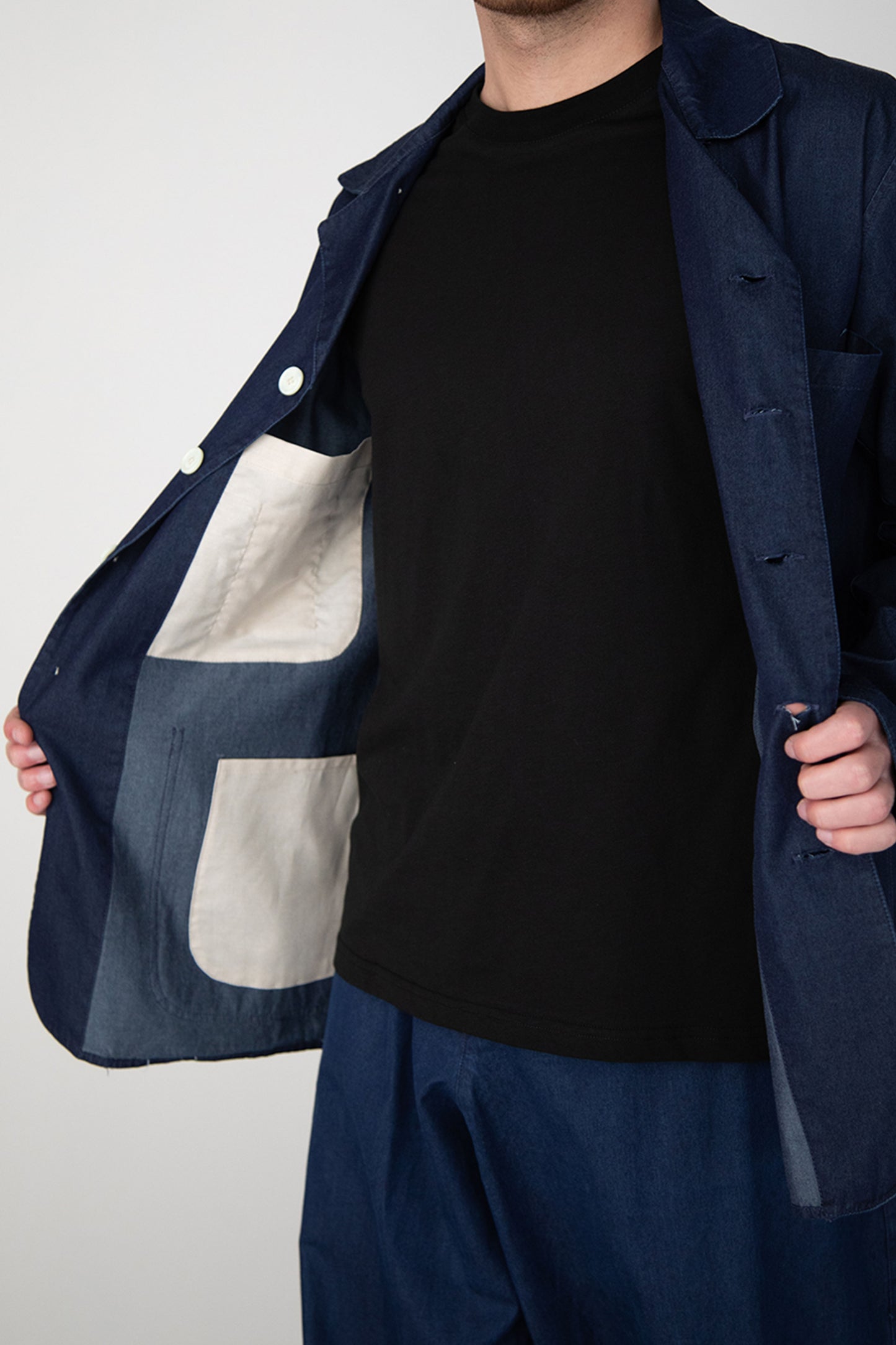 INDIGO DYED ITALIAN DENIM JACKET