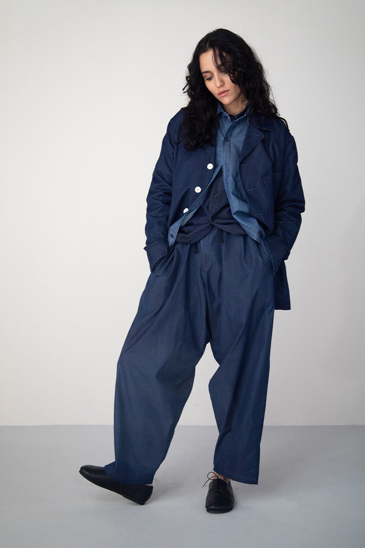 INDIGO DYED ITALIAN DENIM JACKET