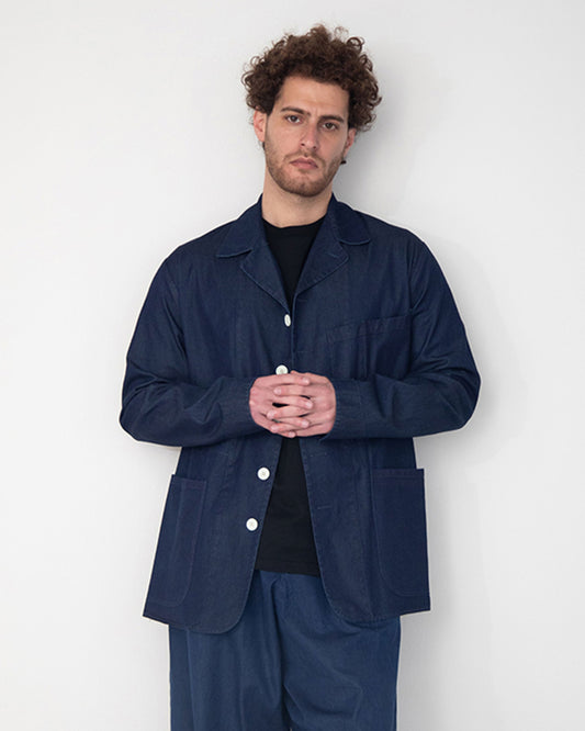 INDIGO DYED ITALIAN DENIM JACKET