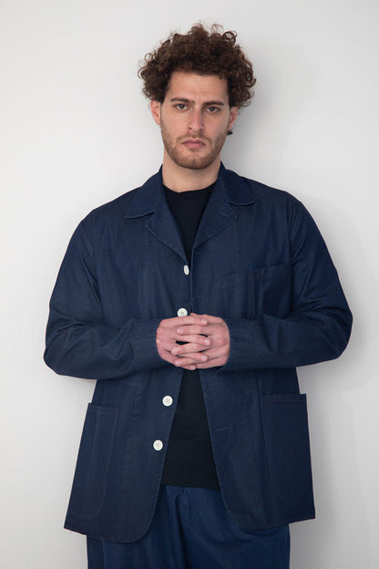 INDIGO DYED ITALIAN DENIM JACKET