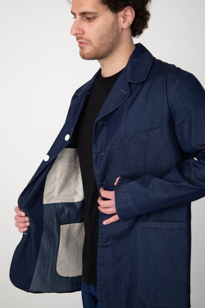 INDIGO DYED ITALIAN DENIM JACKET
